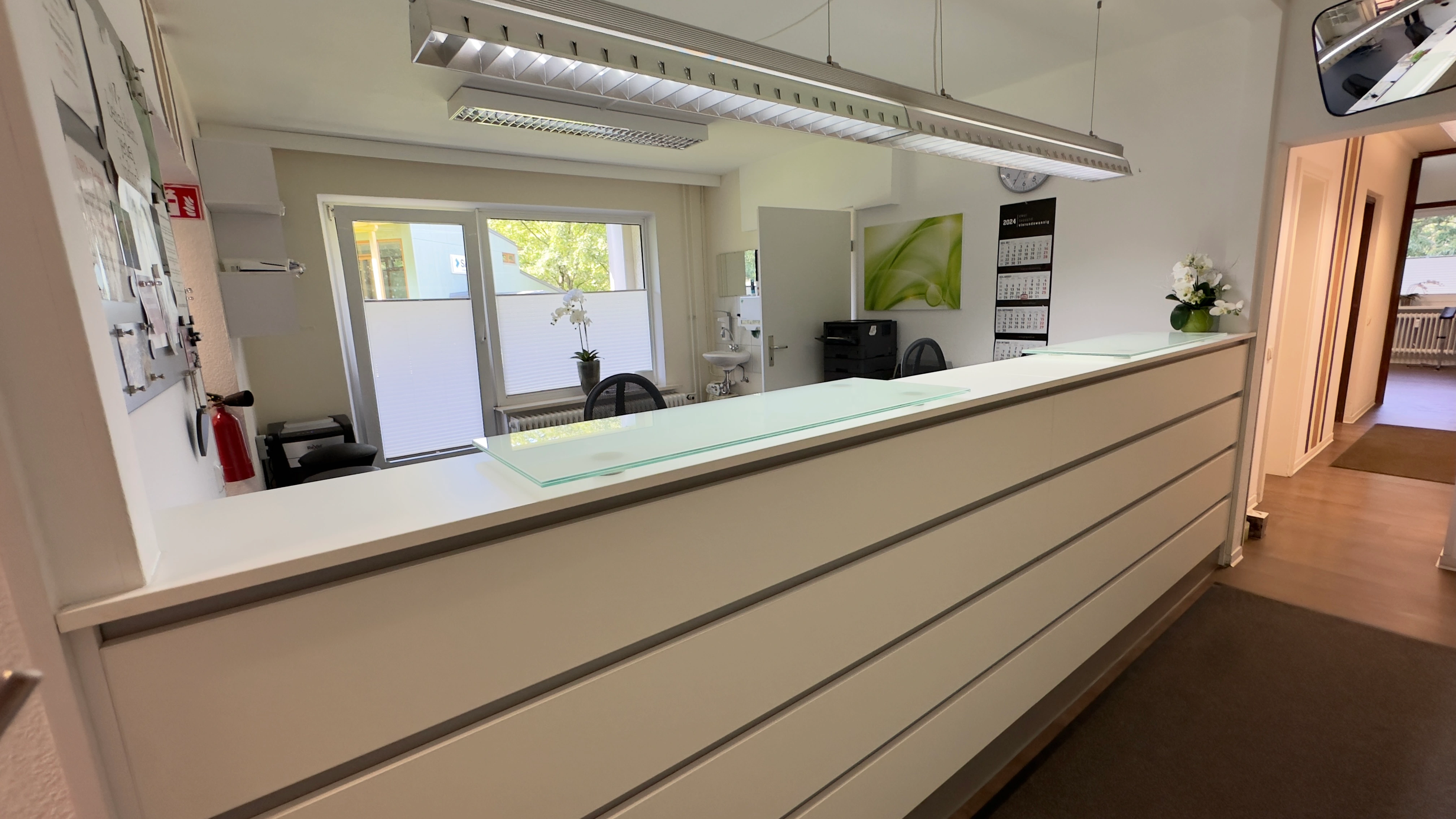 Empfangsbereich der Hausarztpraxis Neuwiedenthal